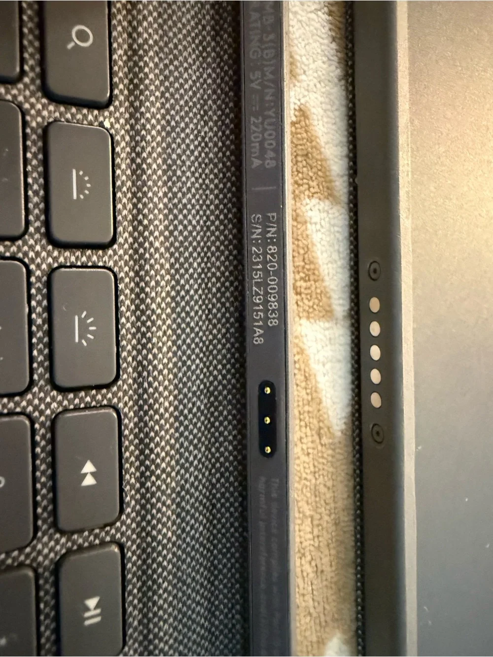 Logi Gray Keyboard Folio Case with Built-In Keyboard & Touchpad